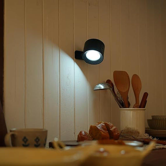 2 Pack Wireless LED Indoor Wall Light - Rechargeable RGB Black Battery Operated Wall Lamp with Remote Control or Touch Dimmable Timer for Bedroom/Bathroom/Kitchen